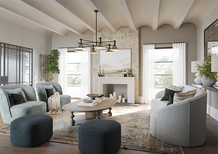 Casoria Voile, White Horizon - Made to Measure Curtains - Image 8